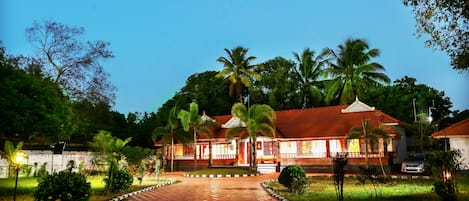 Front of property – evening/night