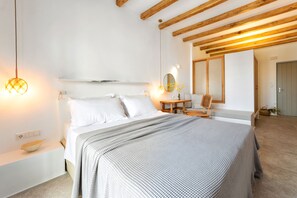 Superior Double or Twin Room, Jetted Tub | Desk, soundproofing, iron/ironing board, cribs/infant beds - Anemomylos Residence (Paros)