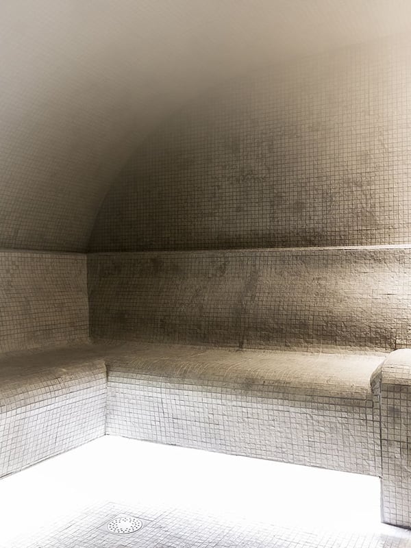 Sauna, steam room, body treatments, deep-tissue massages