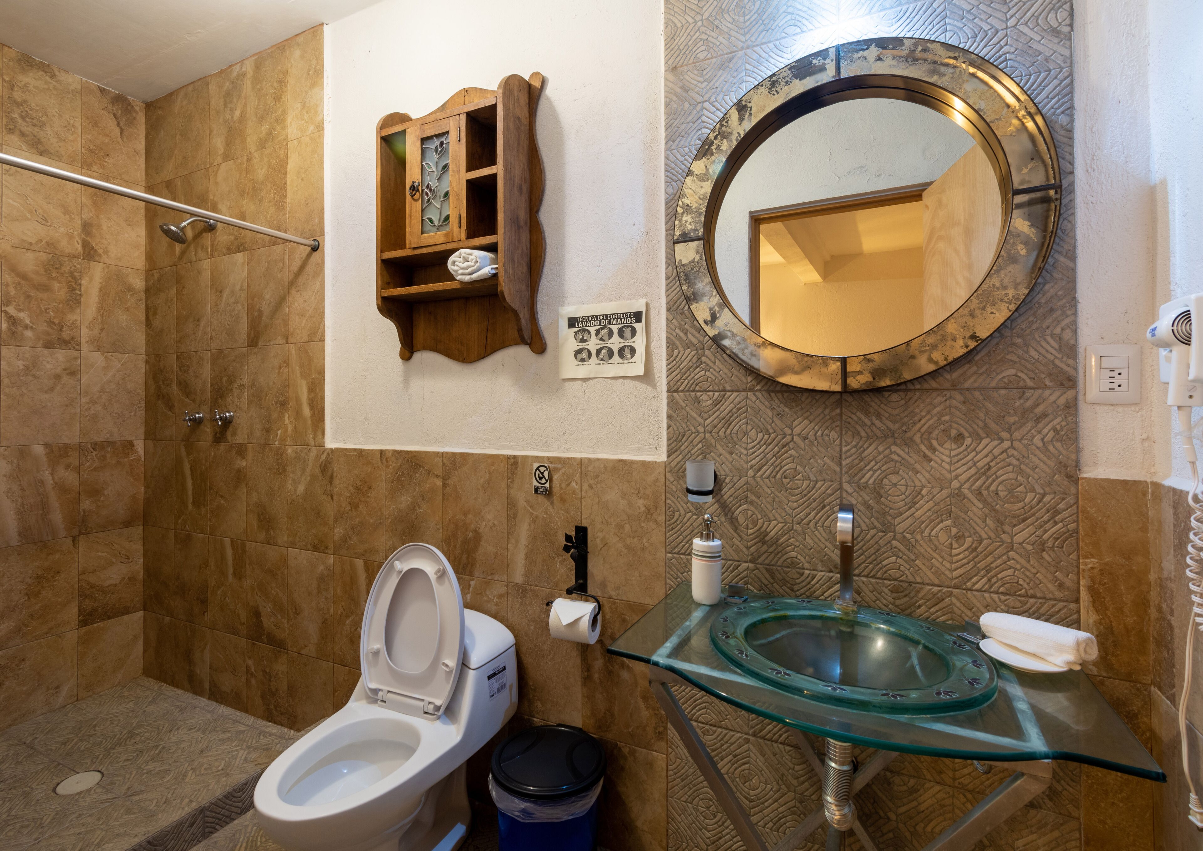 standard room, 2 double beds | bathroom | shower, free toiletries, hair dryer, towels