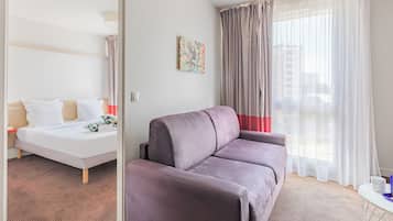 Apartment, 1 Bedroom | 1 bedroom, desk, laptop workspace, iron/ironing board
