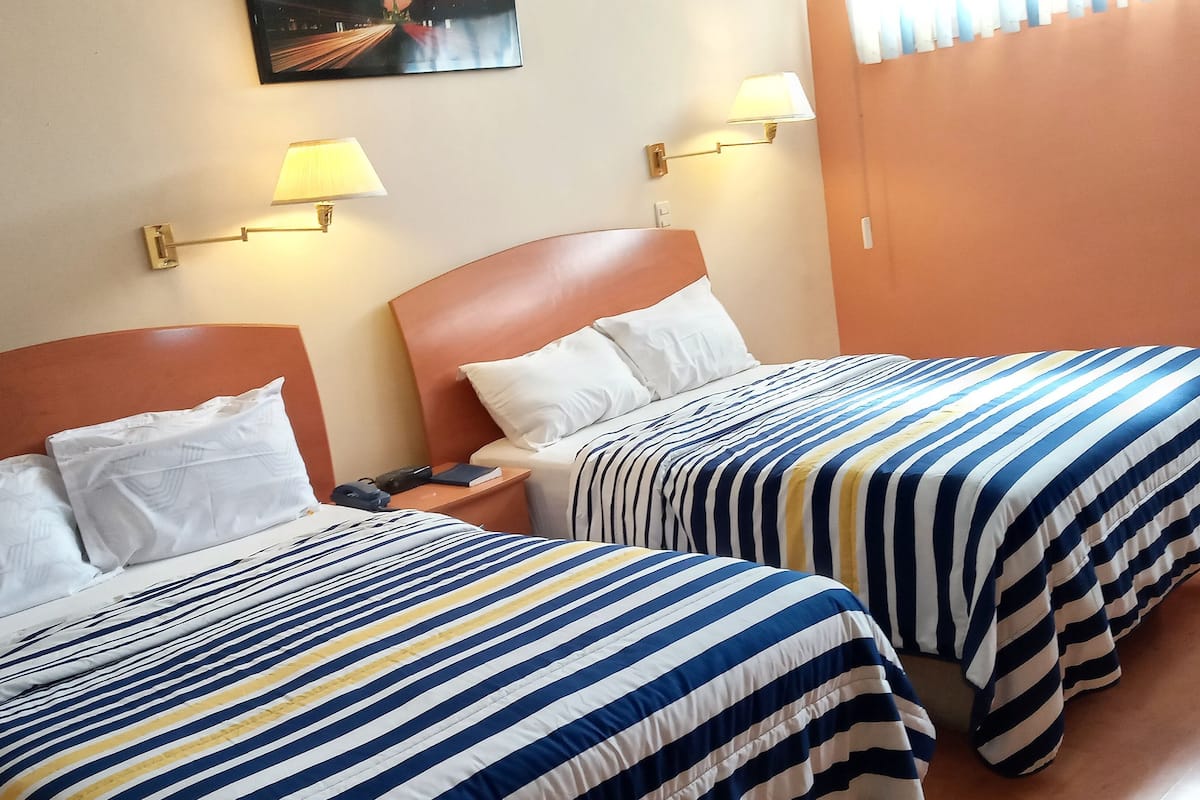 Standard Room, 2 Double Beds | In-room safe, desk, WiFi (free)