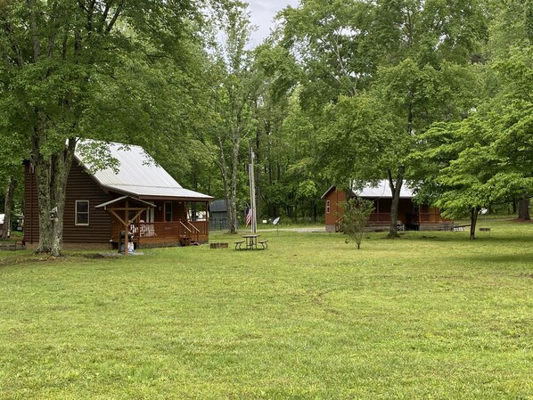 Traditional Cabin, 1 Queen Bed with Sofa bed, Garden Area | Front of property - Little Tracks Cabins (Holladay)