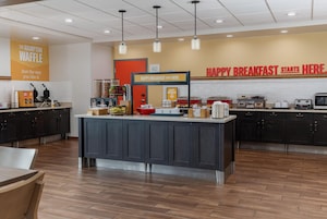 Free daily buffet breakfast