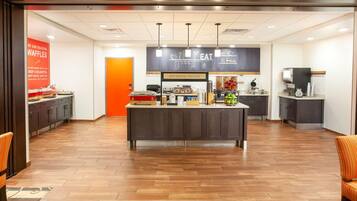 Free daily buffet breakfast