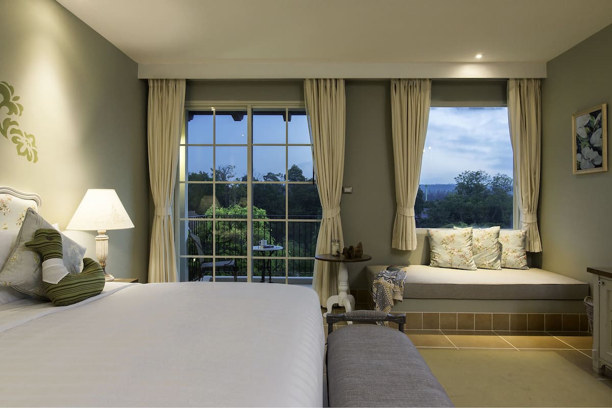 superior pool view | 1 bedroom, minibar, in-room safe, desk