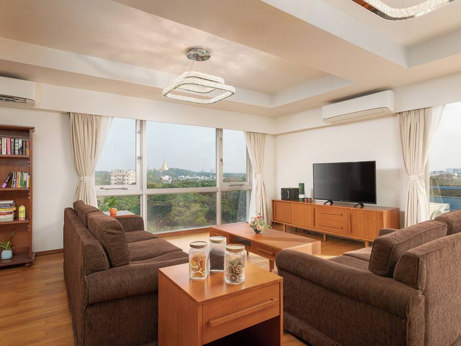 Lejlighed - 2 soveværelser | Stue | LCD-tv, dvd-afspiller