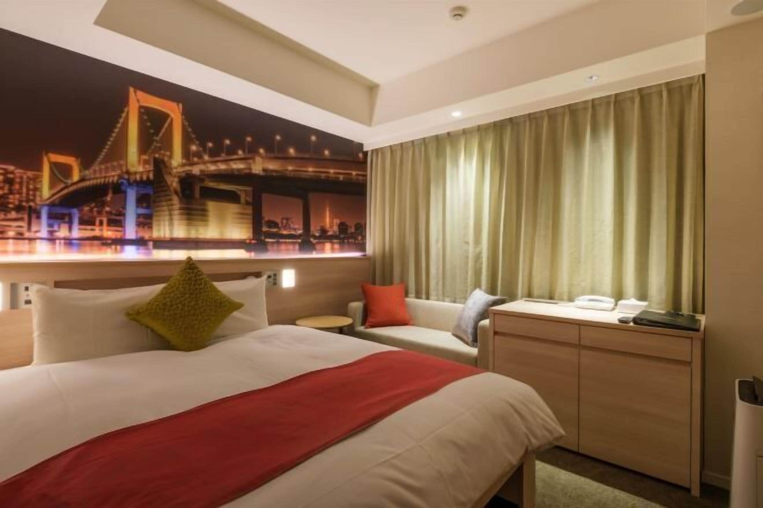 Blackout curtains, iron/ironing board, free WiFi, bed sheets