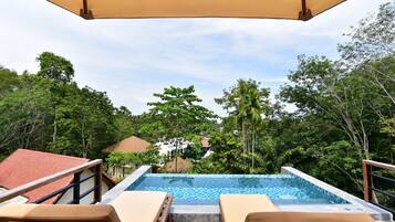 Private Horizon Pool Villa | Hypo-allergenic bedding, minibar, in-room safe, desk