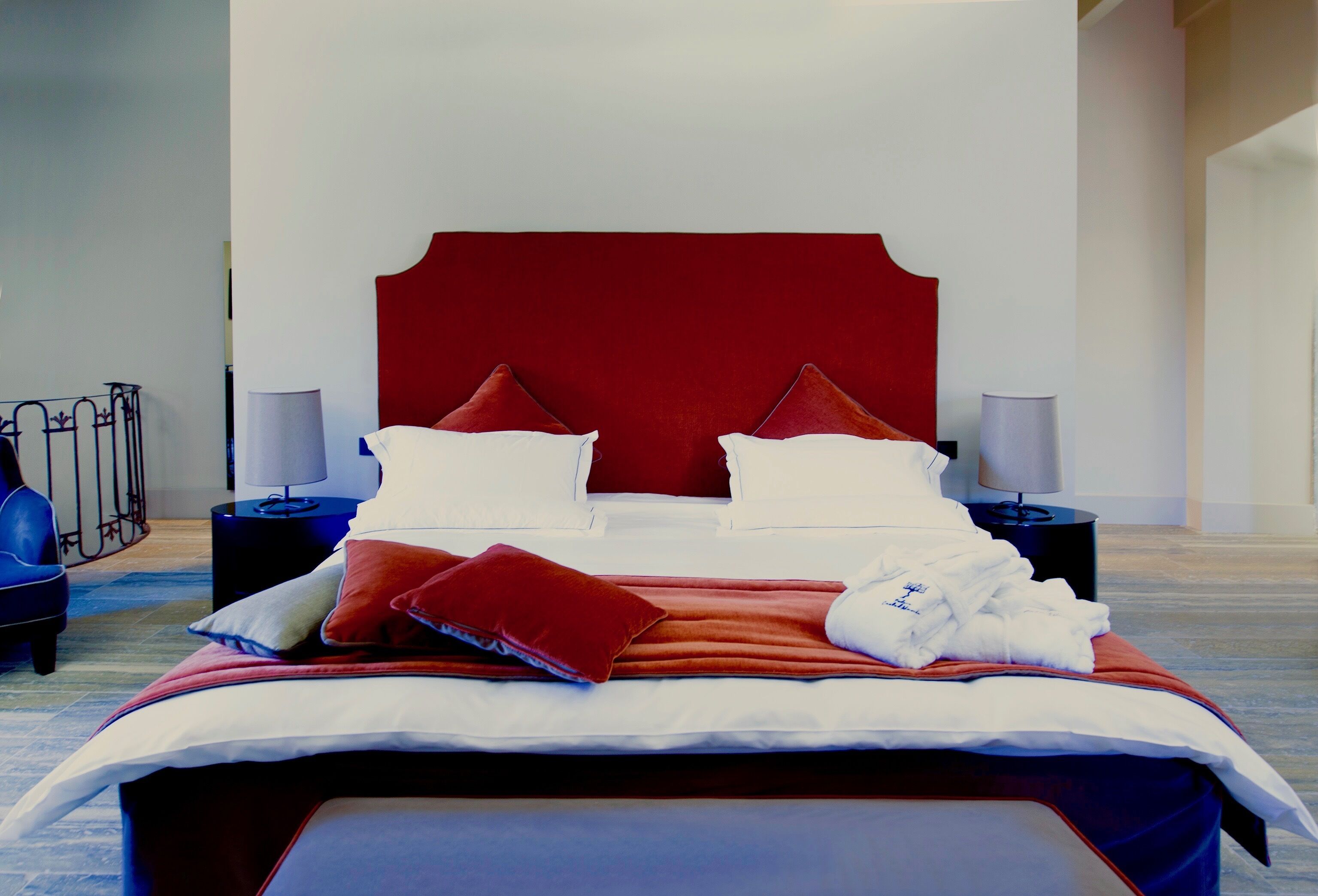 Premium bedding, down duvets, Select Comfort beds, minibar