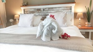 Premium bedding, individually decorated, individually furnished