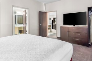 Desk, laptop workspace, blackout curtains, iron/ironing board - Home2 Suites by Hilton Dallas Grand Prairie (Grand Prairie)
