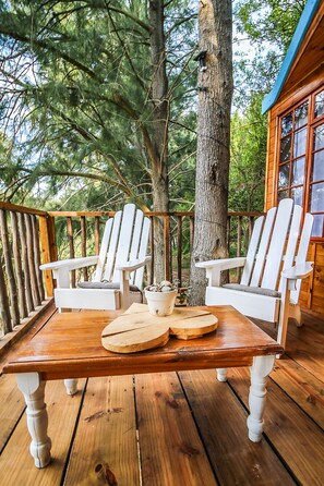 Romantic Tree House, 1 Bedroom (Tree House) | Terrace/patio - Vindoux Guest Farm and Day Spa (Tulbagh)