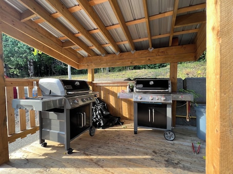 Zona de parrillas o pícnic. Chalet Inn