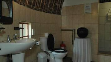 Douche, serviettes fournies