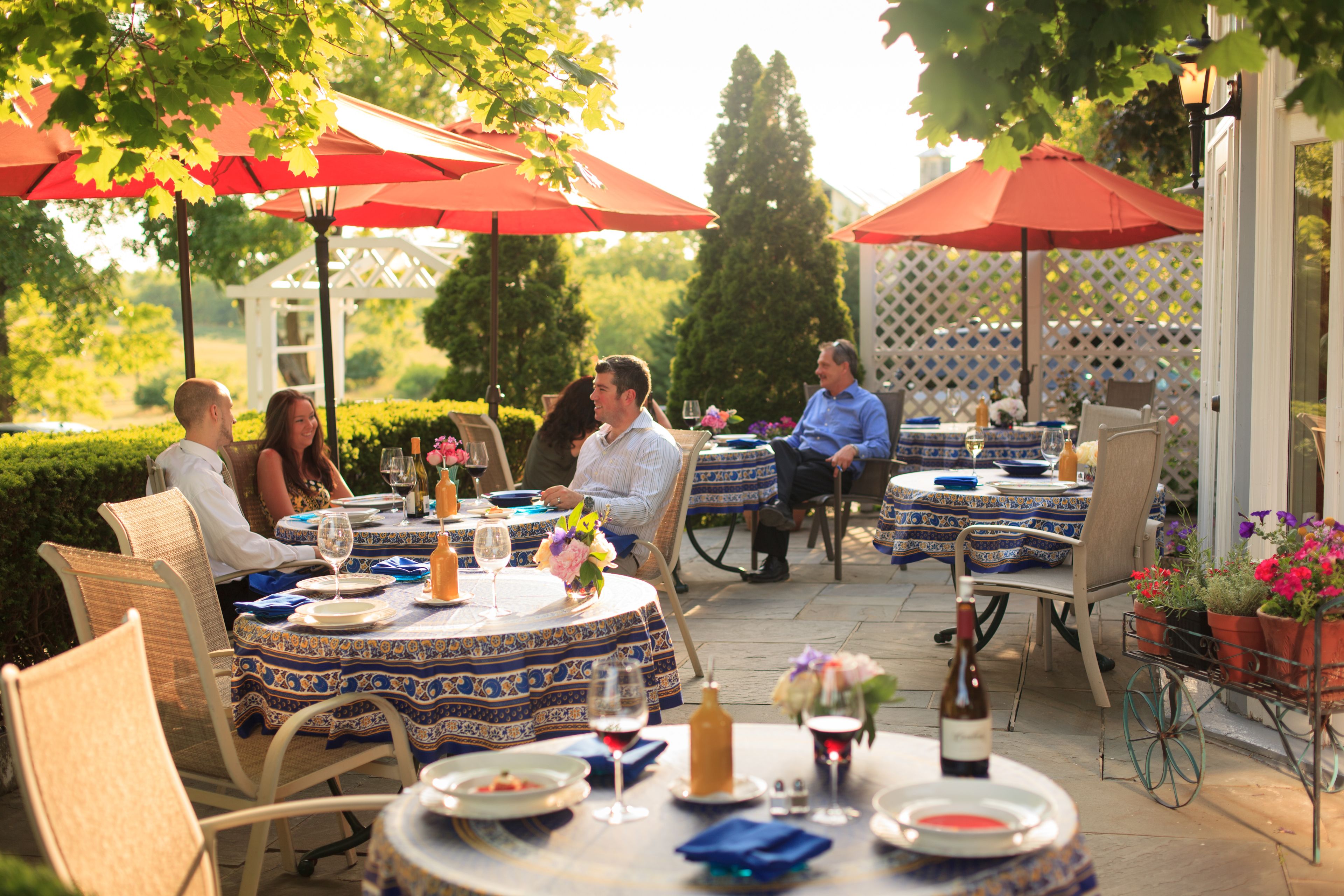 Lunch, dinner served; local and international cuisine, garden views 
