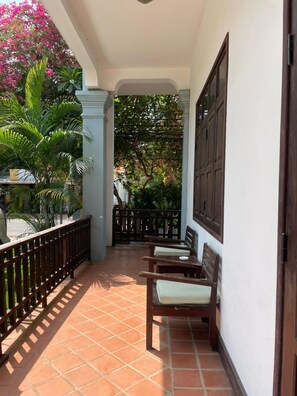 Deluxe Twin Room, 1 Bedroom, Balcony, Garden View | View from room