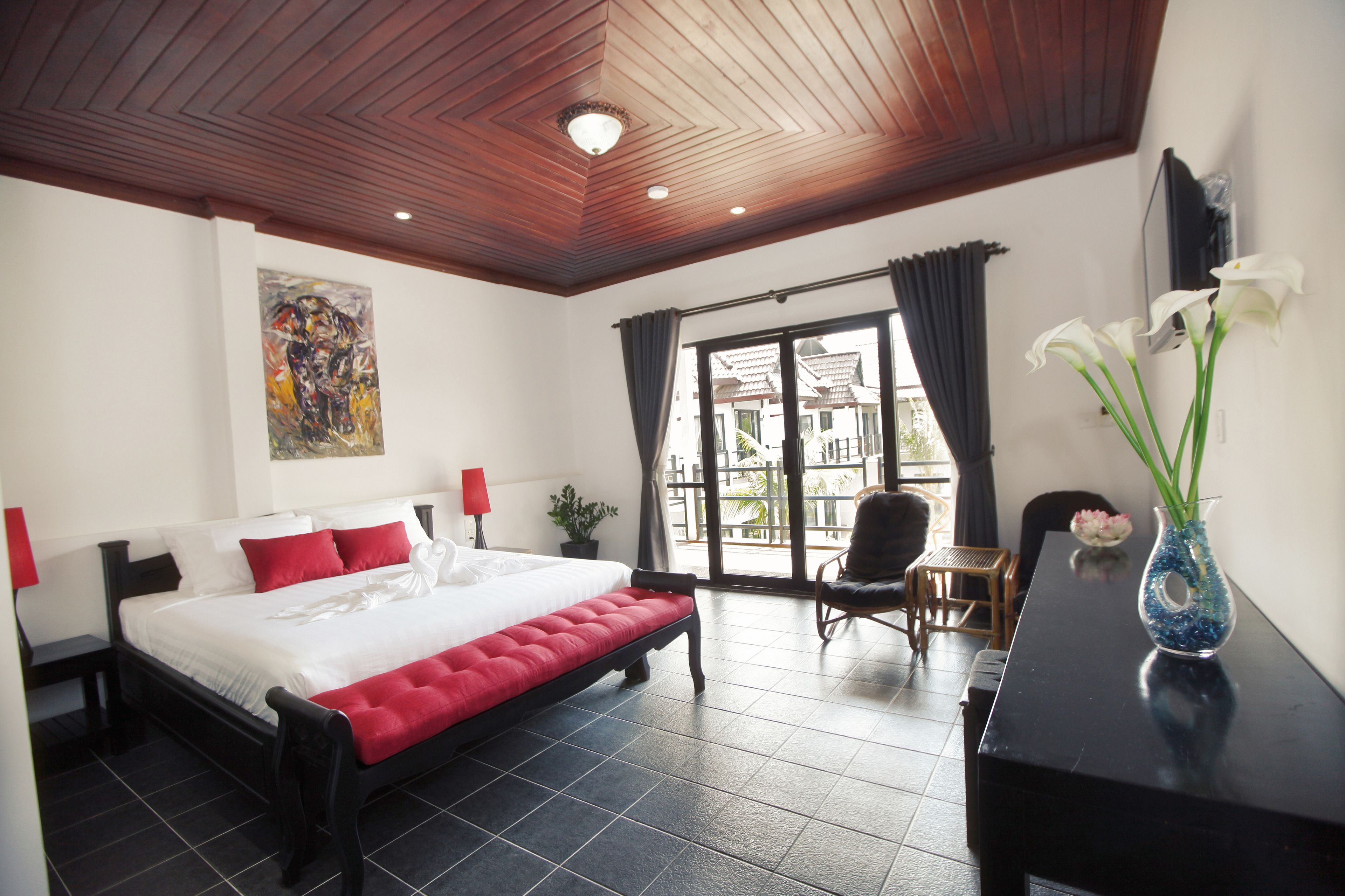 deluxe double terrace country view free airport pick up | minibar, in-room safe, desk, free wifi