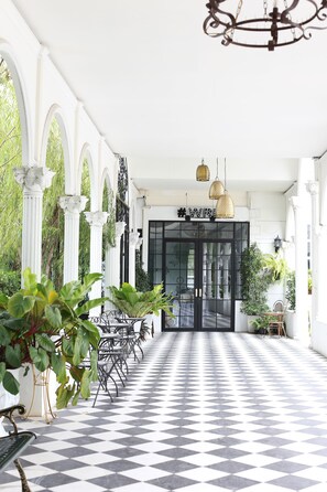 Outdoor wedding area