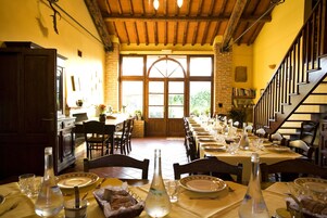 Dinner served, local cuisine