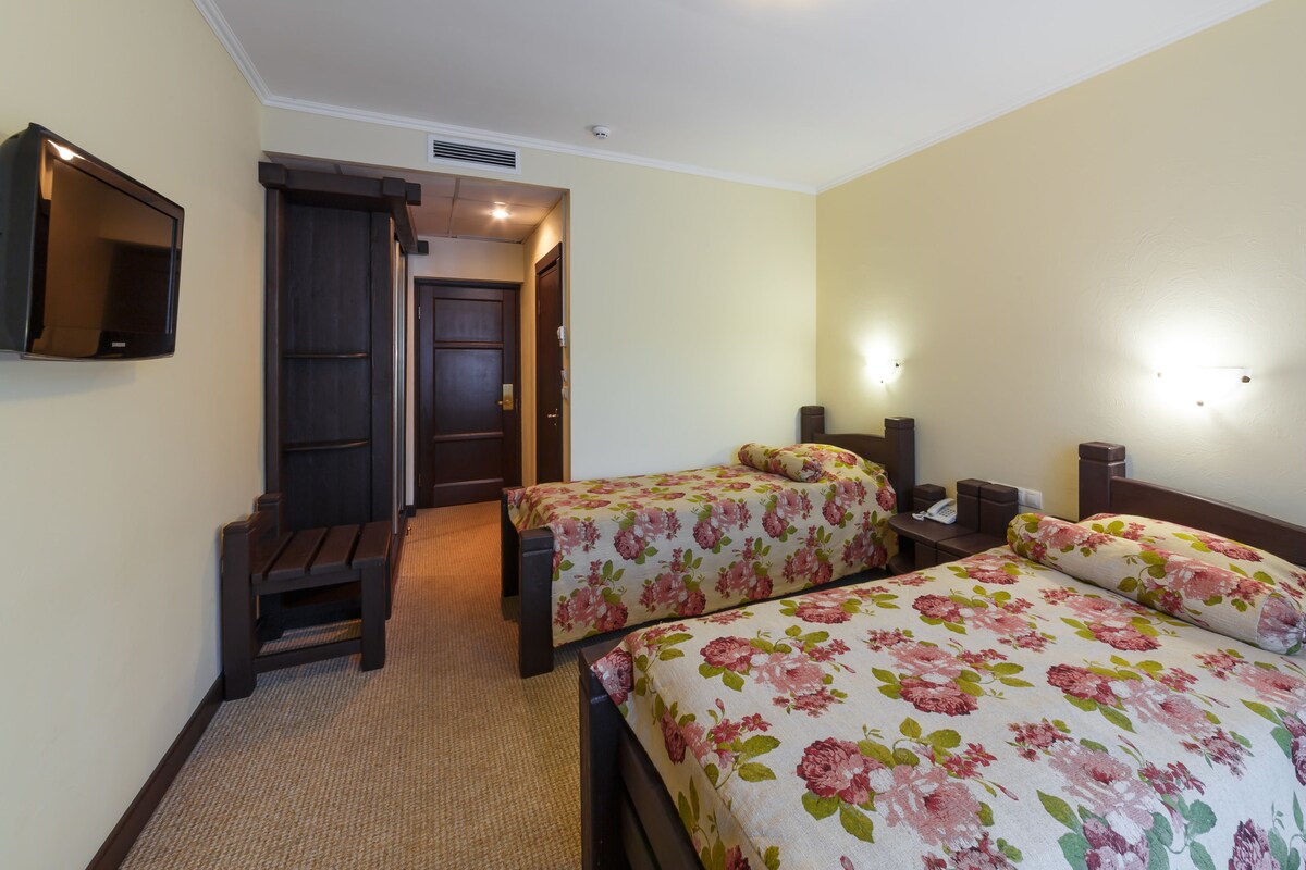 Business-Zweibettzimmer, 1 Schlafzimmer, Balkon, Bergblick | Zimmerausstattung