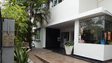 Façade de l’hébergement
