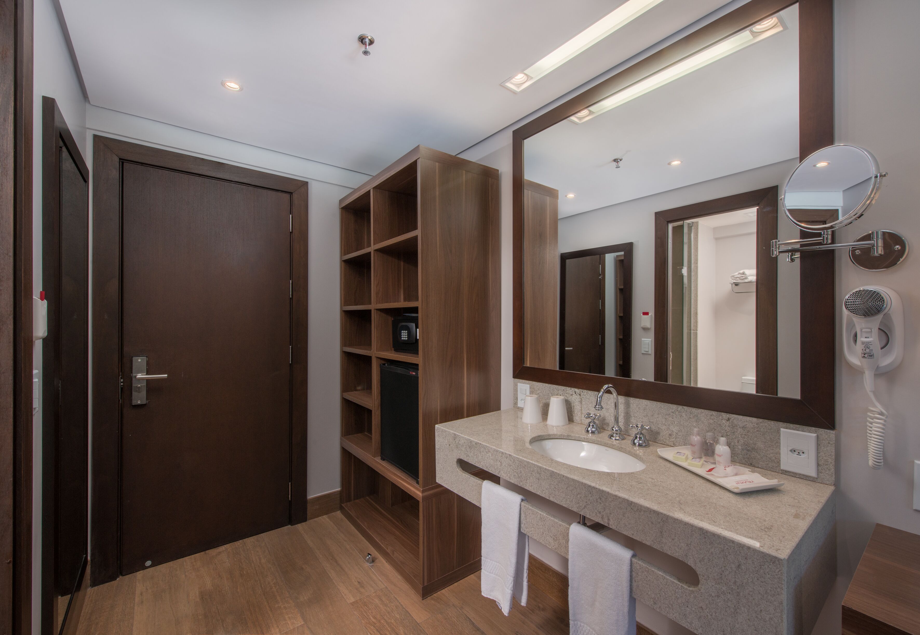 premier triple room, 1 double bed with sofa bed | bathroom | shower, rainfall showerhead, free toiletries, hair dryer