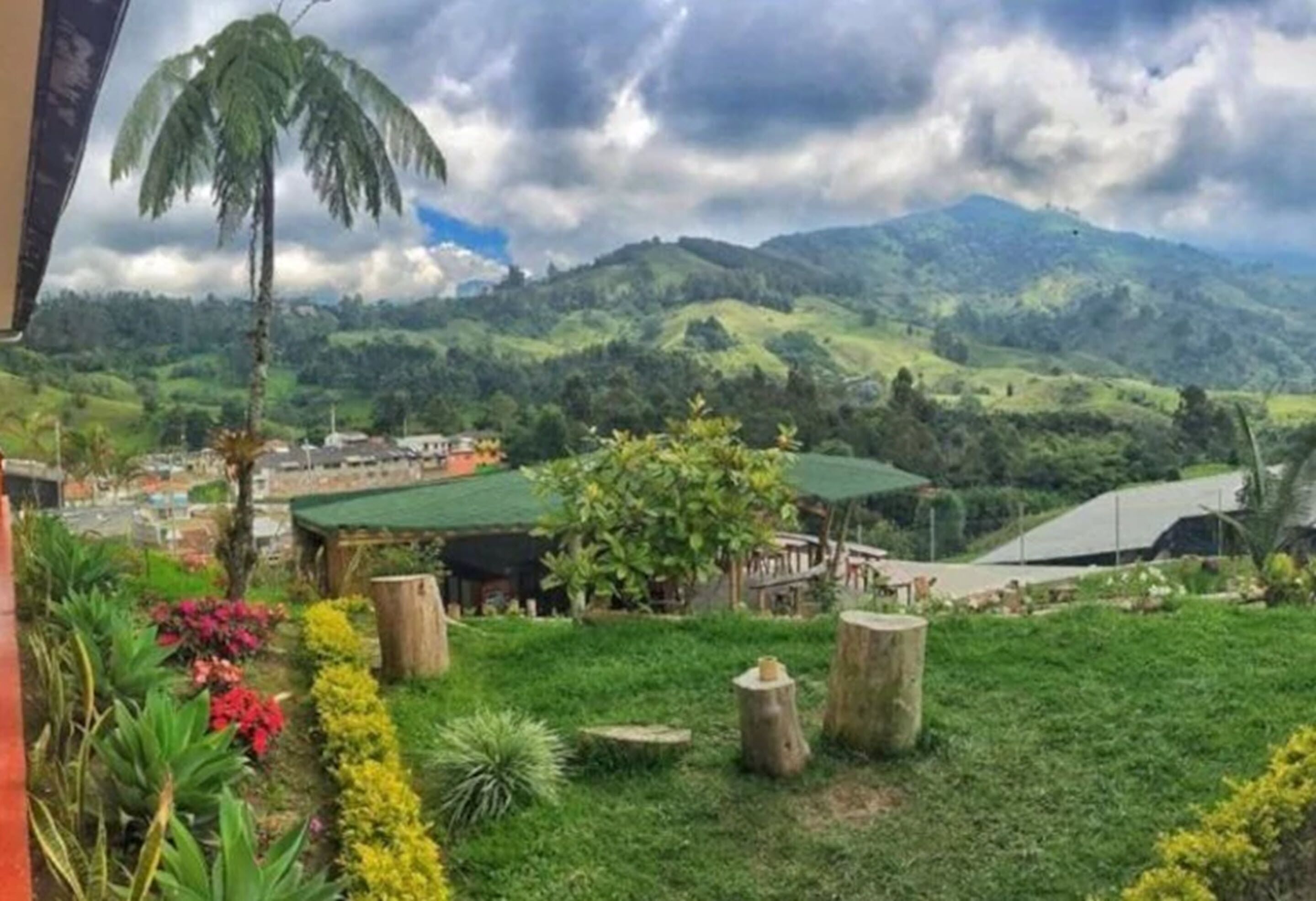 Blick von der Unterkunft