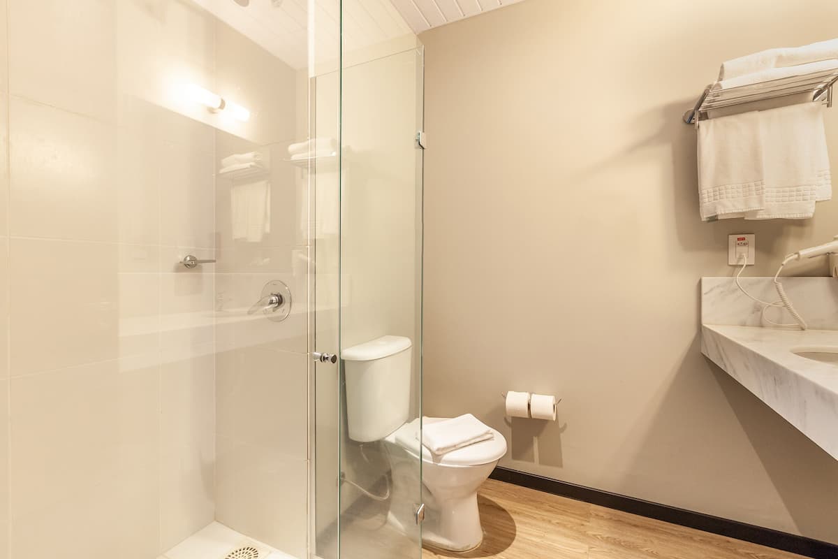 deluxe single room, 1 single bed | bathroom | shower, rainfall showerhead, free toiletries, hair dryer