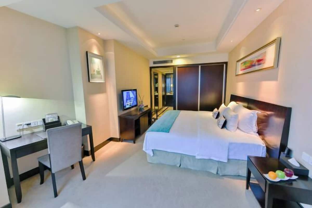 Ropa de cama de alta calidad y minibar
