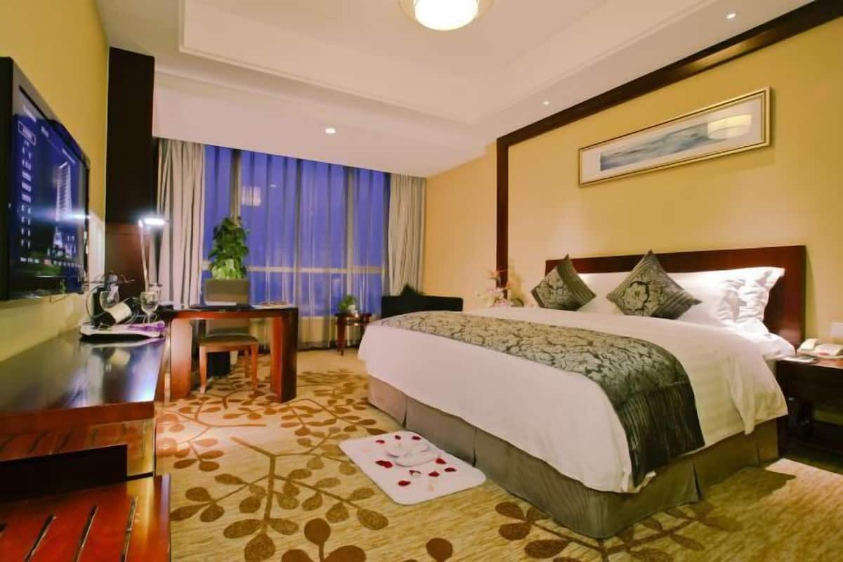 Ropa de cama de alta calidad y minibar