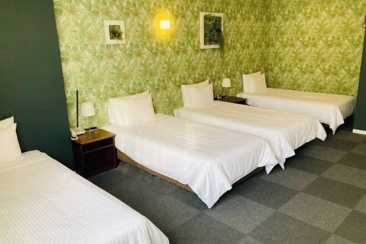 Blackout curtains, iron/ironing board, free WiFi, bed sheets