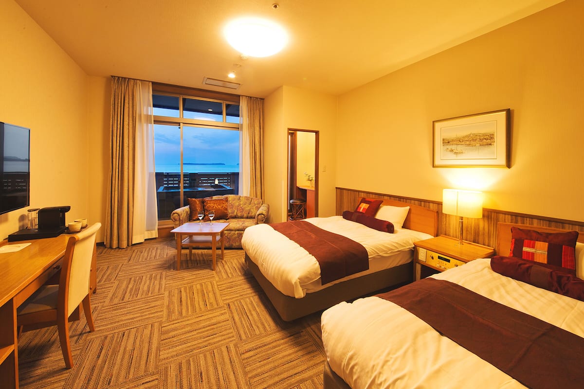 Panoramic Ocean View Western Room with Open-Air Bath, Non Smoking