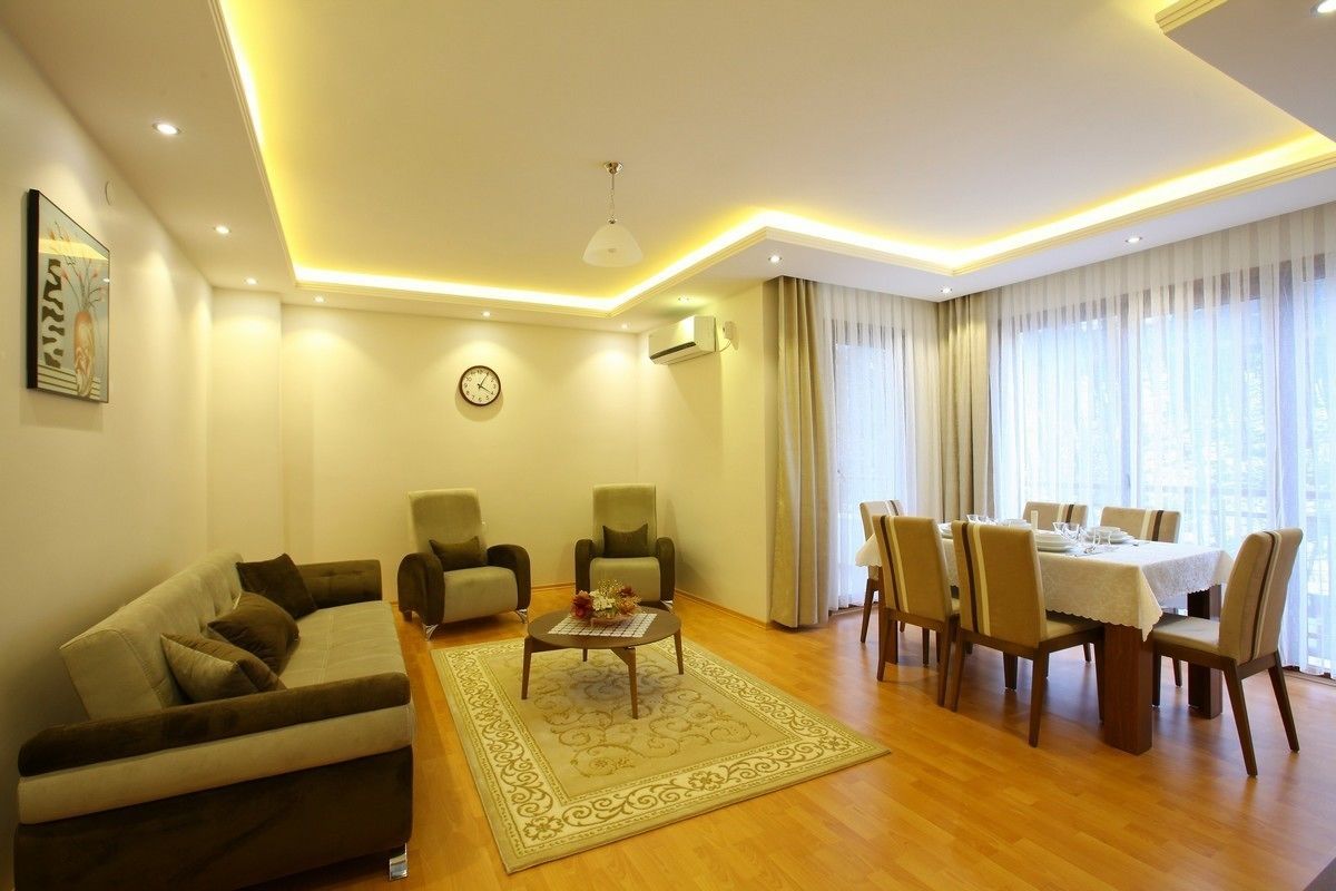 Huoneisto, 2 makuuhuonetta | Oleskelualue | LCD-televisio