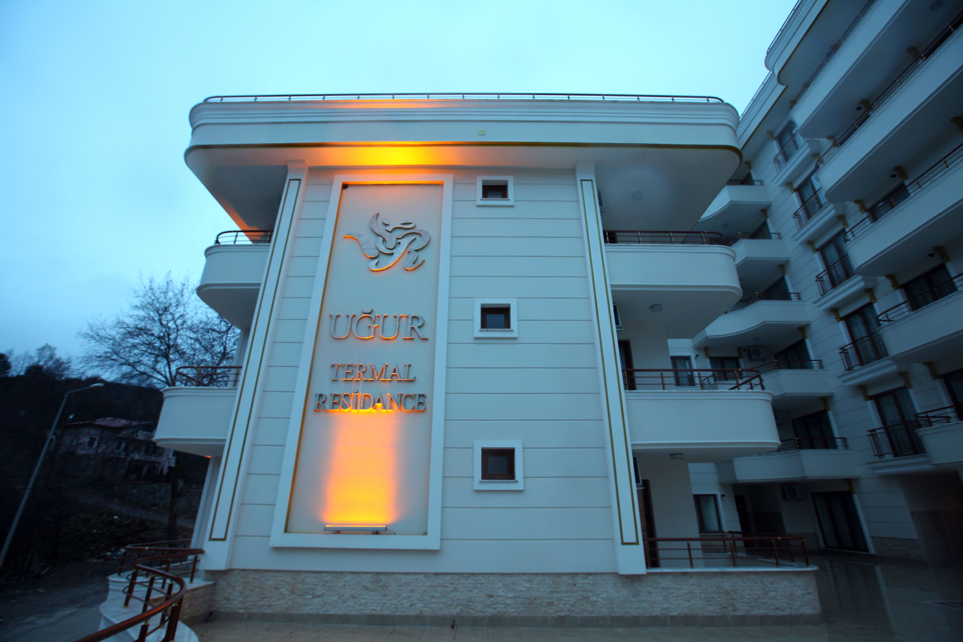 Front of property – evening/night