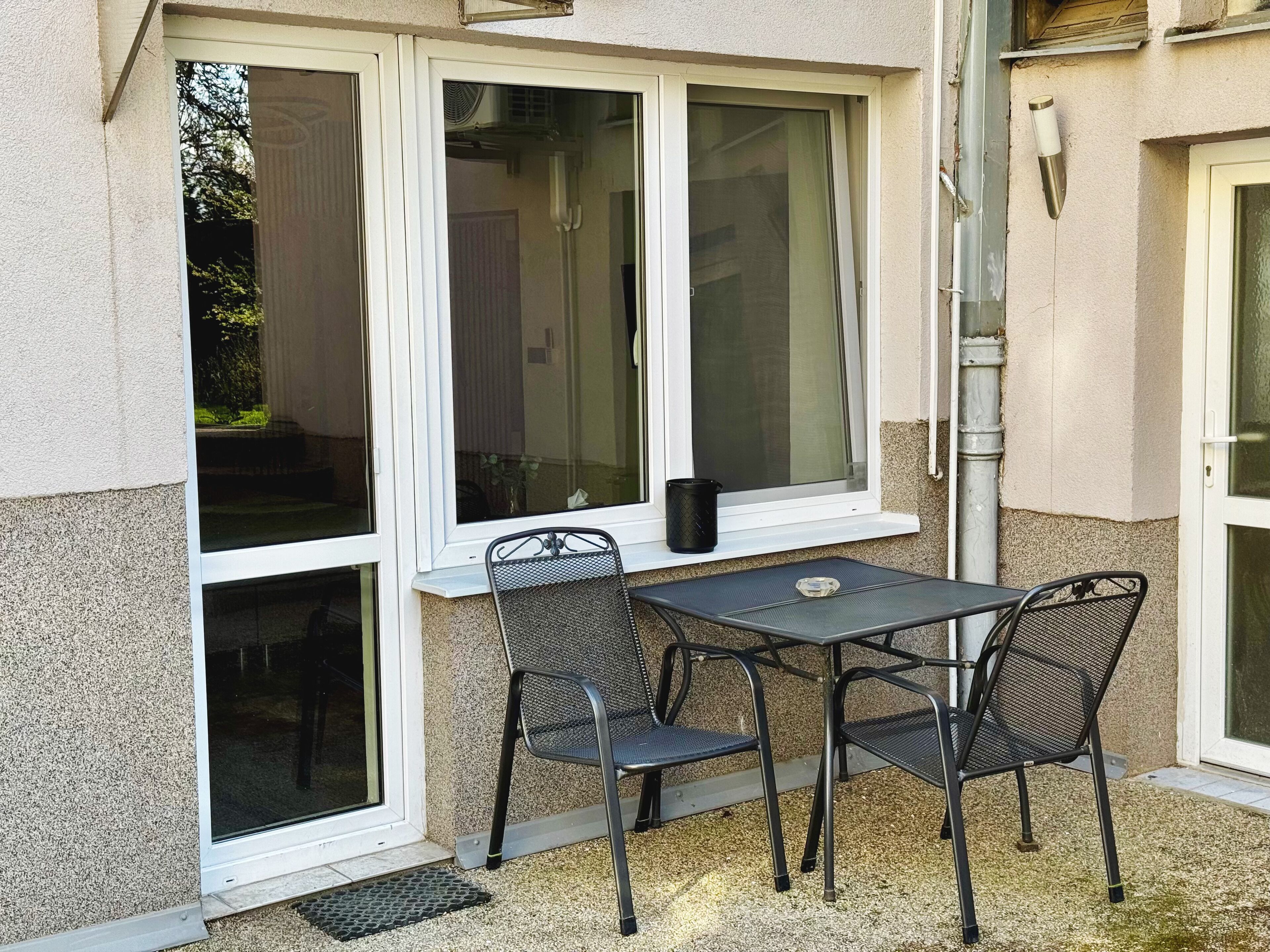 Tweepersoonskamer, niet-roken, kitchenette | Terras
