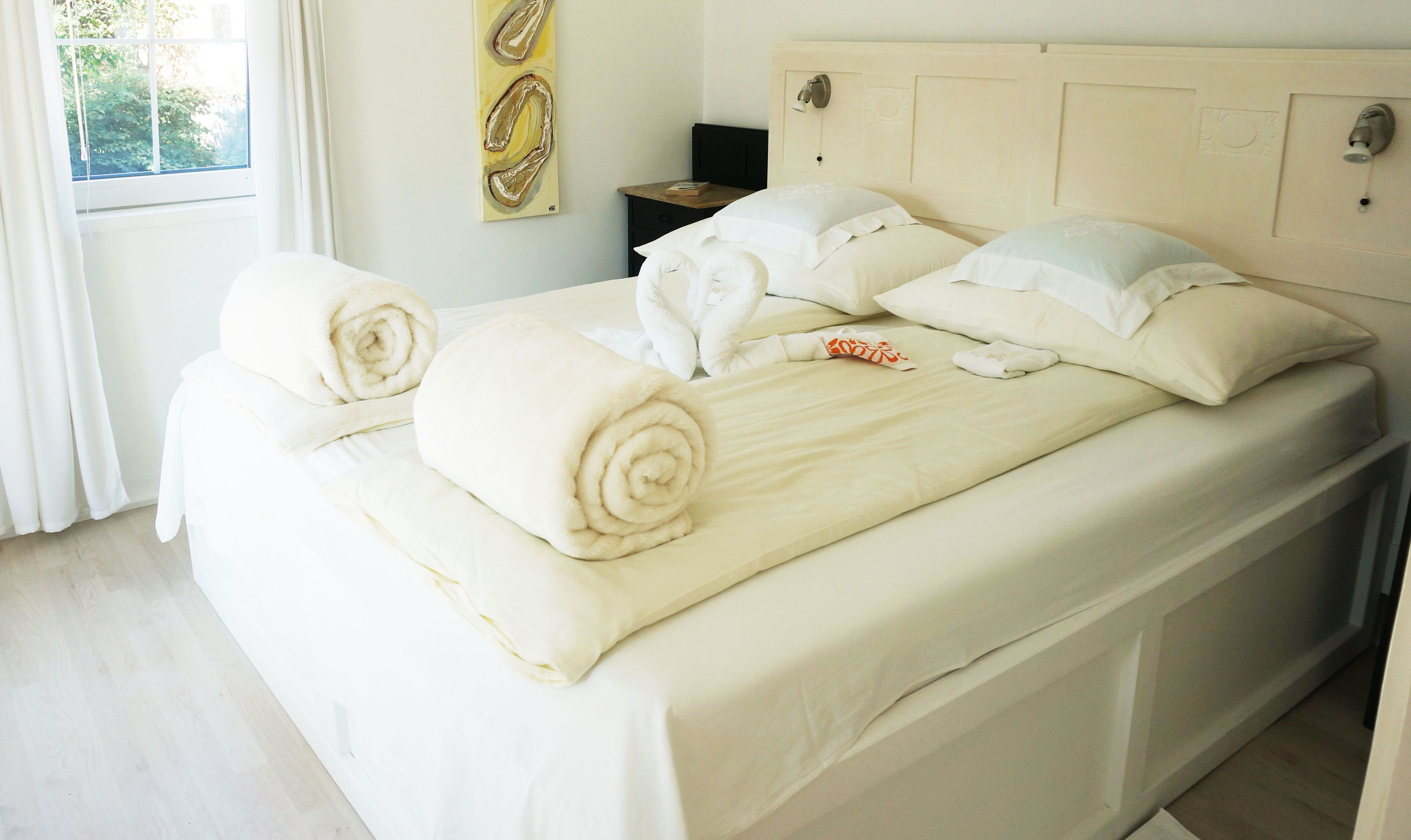 Leilighet | 2 soverom, sengetøy av topp kvalitet, dundyner og senger med overmadrass