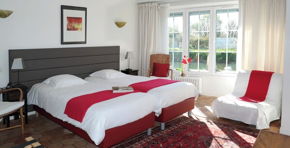 Individually decorated, individually furnished, desk, blackout curtains