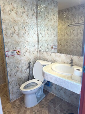 Regadera, amenidades de baño gratuitas, toallas 