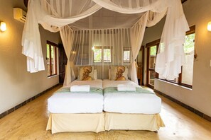 Private Deluxe Lodge | 1 bilik tidur, Wi-fi percuma, cadar katil 