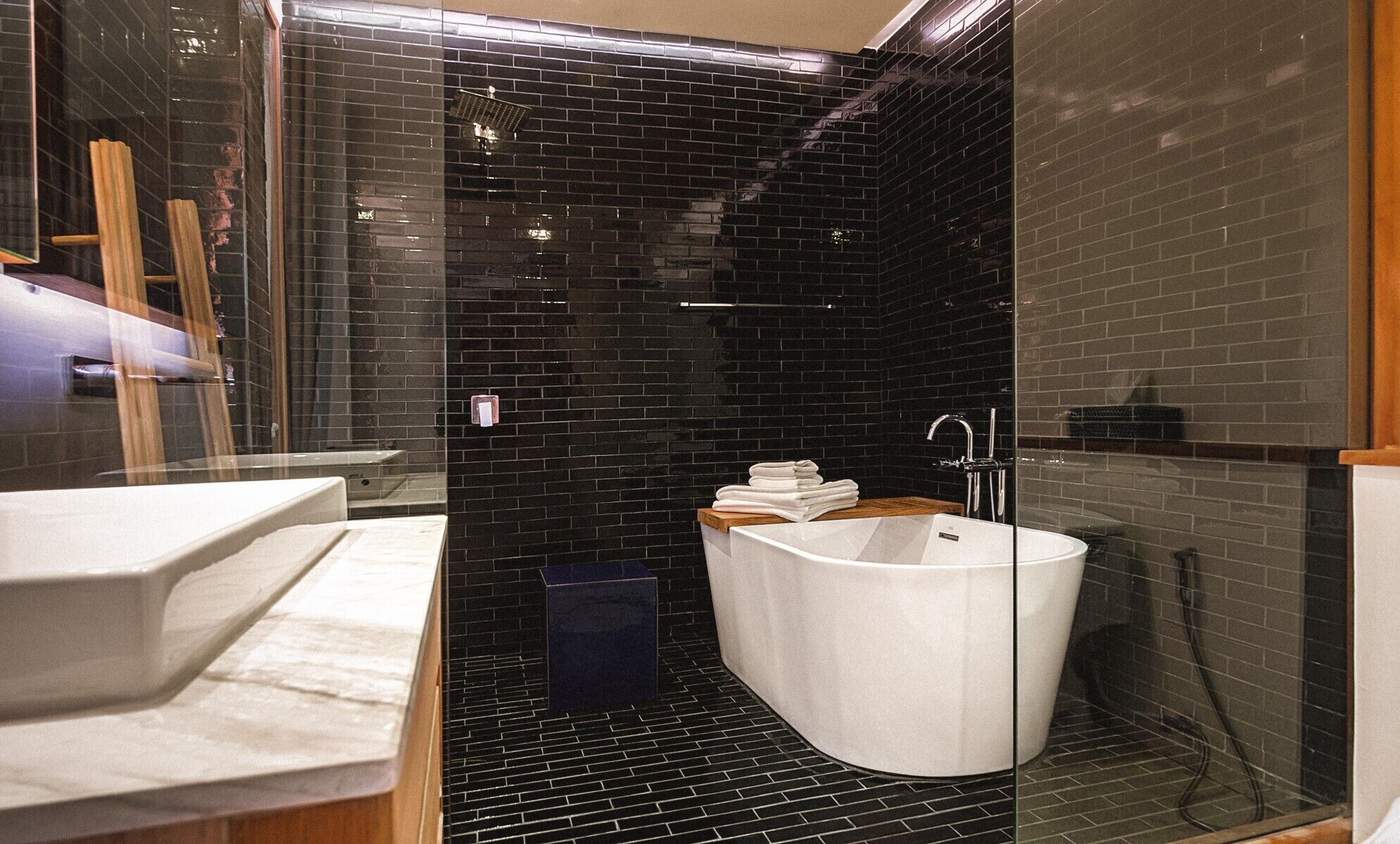 room | bathroom | shower, free toiletries, hair dryer, slippers