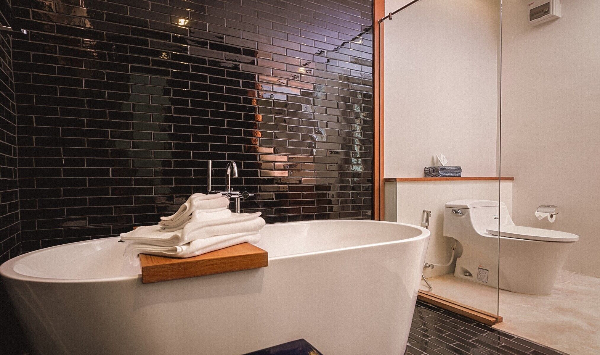 room | bathroom | shower, free toiletries, hair dryer, slippers