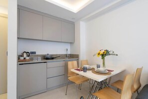 Family Apartment (Family Apartment 1+1) | Private kitchen | Shared fridge, microwave, electric kettle