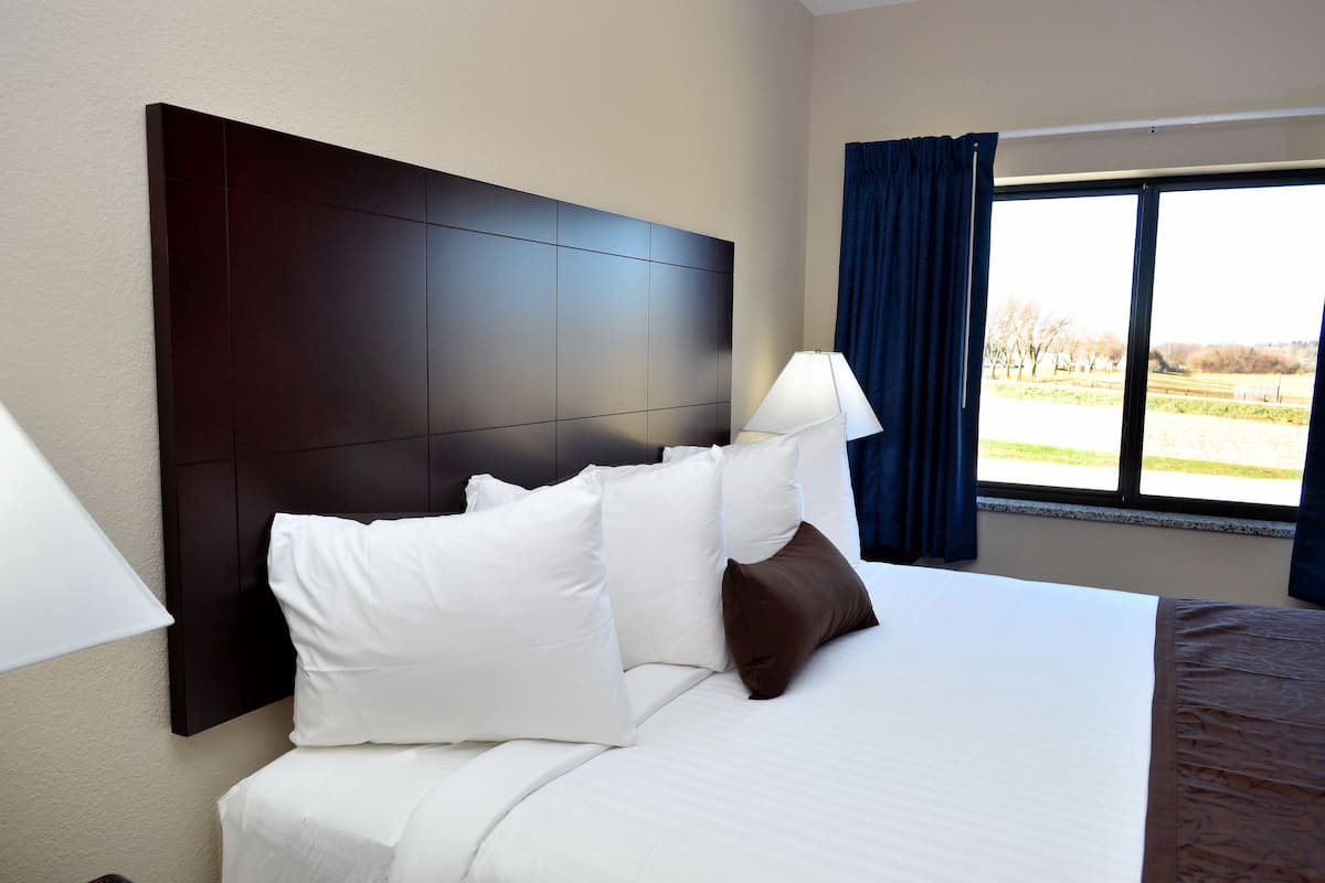 room, 1 king bed, non smoking | premium bedding, pillow-top beds, in-room safe, desk