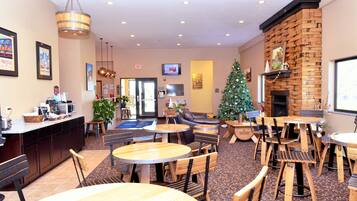 Free daily self-service breakfast