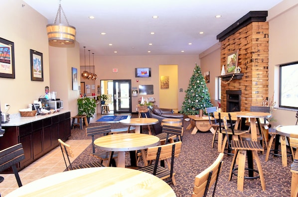 Free daily self-service breakfast