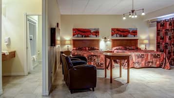 Superior Room, 2 Queen Beds | Desk, iron/ironing board, free WiFi, bed sheets