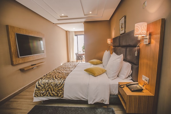 1 Schlafzimmer, hochwertige Bettwaren, Pillowtop-Betten, Zimmersafe