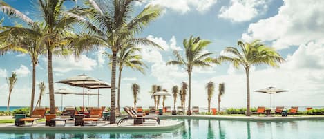 2 outdoor pools, cabanas (surcharge), pool umbrellas