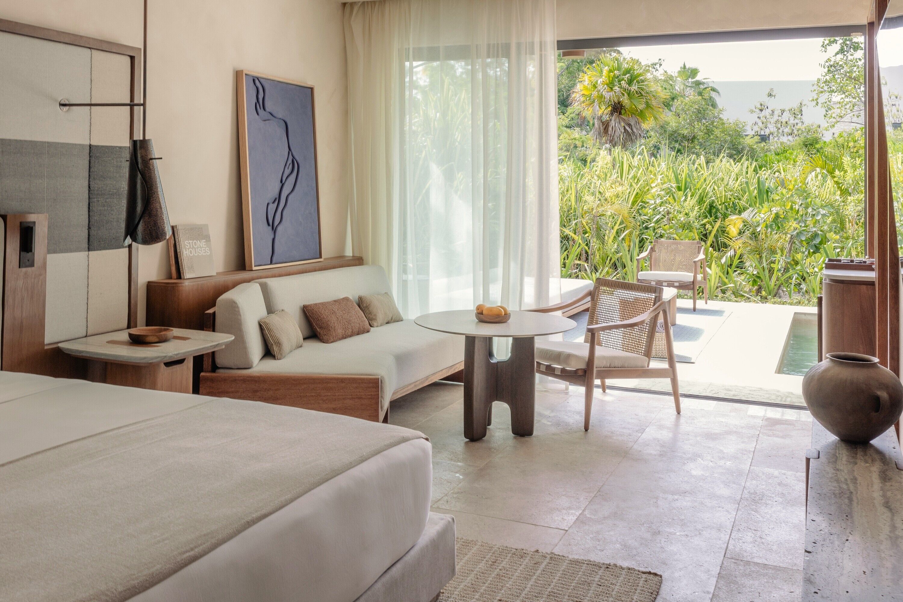 Rum - 1 kingsize-säng (Lagoon Area with Plunge Pool) | Sängtillbehör av högsta kvalitet och minibar med vissa gratis produkter